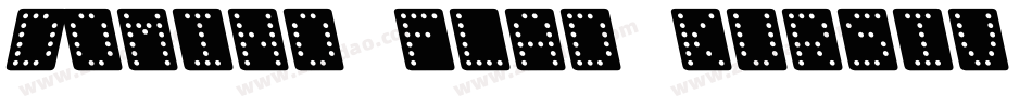 Domino flad kursiv omrids字体转换